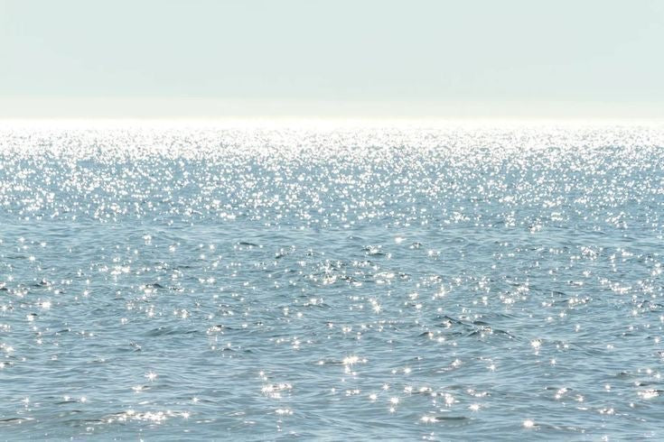 The Pacific off Malibu, midday light on the water